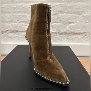 ALEXANDER WANG suede studded boot